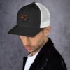 retro-trucker-hat-black-white-left-686df3f3e4e8e.jpg Gas Rats Trucker Cap